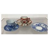 Vintage teacups and saucers,