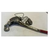 manual ratchet winch hoist, come-along, marked