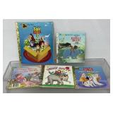 5  vintage First Little Golden Books, The Jungle