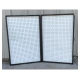 Folding Pegboard display, 48 x 36 inches