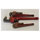 Vintage pipe wrenches, China Heavy duty marked