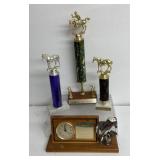 4 horse trophies, June 8, 1974 Flag Race 13 and