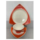 Vintage Salem Tricorne Mandarin Orange dishes,