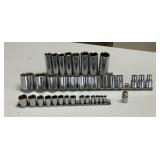 Craftsman socket sets with organizer rails, drive