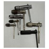7 T-handle tap wrenches, 2 made in Germany