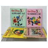 4 vintage books from the Walt Disney Fun-to-Learn