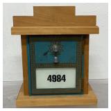 vintage post office box door bank, 9.5 inches