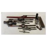 vintage industrial tapping and threading tools,