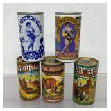 5 vintage beer cans, Olde Frothingslosh Fatima