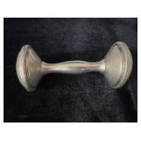 Vintage Silverplated baby rattle