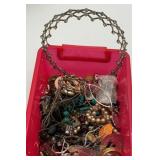 Vintage jewelry craft lot. misc jewelry pieces