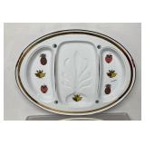 Vintage George Briard metal enamel platter,