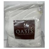 Cable blanket 100% cotton Oasis Peacock Alley