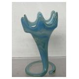 vintage Murano style hand-blown art glass vase,