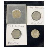 1940ï¿½s Jefferson Nickels Silver
