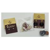Premier Designs jewelry lot, 5 pairs of earrings,