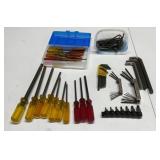 Assorted hex keys/Allen wrenches, L shaped, ball