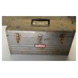 vintage Craftsman metal tool box Marked 6512, 9.5