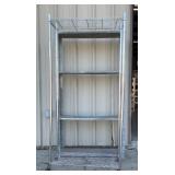 Metal rolling rack and metal shelf, shelf is 72