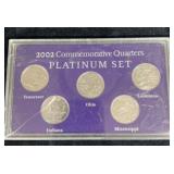 2002 commemorative quarters platinum set