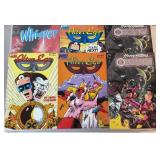 5 Vintage comic books, 1 whisper 1988 with