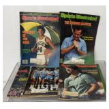 5 vintage Sports Illustrated magazines, 1980 and