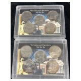 2 2004-2005 Westward Series 5 nickel proof sets