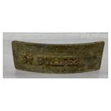 Vintage metal printers block, 24 Bottles, 5.5 x 2