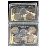 2 2004-2005 westward series 5 nickel proof sets