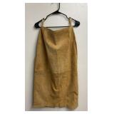 Vintage suede leather skirt, Brandon Thomas, size
