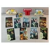 collection of vintage magnets, promotional movie