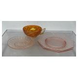 Vintage dishes, Imperial glass diamond block