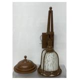 vintage Hinkley wall sconce rustic brown metal