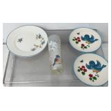 Vintage 1921 Homer Laughlin empress bluebirds