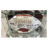 2009 Arkansas Razorback Team Signed Football No