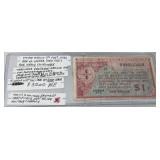 Vintage 1 Dollar Military Payment Certificate