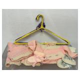 collection of handmade, vintage-style knitted