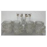 Vintage glassware, punch cups, eagle glasses,