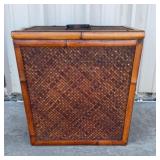 Brown bamboo hamper 23 T 21W 15 D