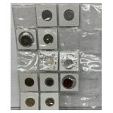 11 vintage British coins