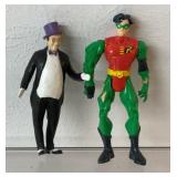 vintage DC Comics action figures featuring Robin
