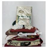 Tablecloths, curtains, table runners, throw,