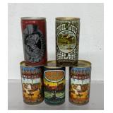 5 vintage beer cans, Olde Frothingslosh Red