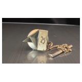10kt 25th anniversary tie tack pin stamped LGB