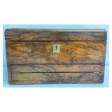 Vintage AEH Victorian walnut 1886 jewelry box,