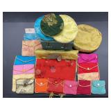 22 Vintage pearl bags and box 7x5