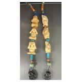 Carved Bone Three Wise Monkeys, Three wise