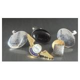 Sterling Silver pins, WWII Army Air Forces AWS