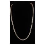 Mikimoto Pearl Necklace stamped M SIL
