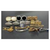 5 Vintage cuff links plus 3 with no matching one.